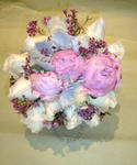 Wedding Bouquet of Peony Sarah and Roses - CODE 7112
